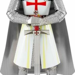 Metal Earth Iconx Templar Knight Modelbouwset Zilver/wit