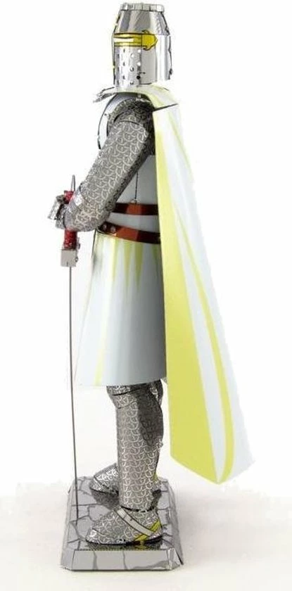 Metal Earth Iconx Templar Knight Modelbouwset Zilver/wit 4 Metal Earth Iconx Templar Knight Modelbouwset Zilver/wit - Afbeelding 4