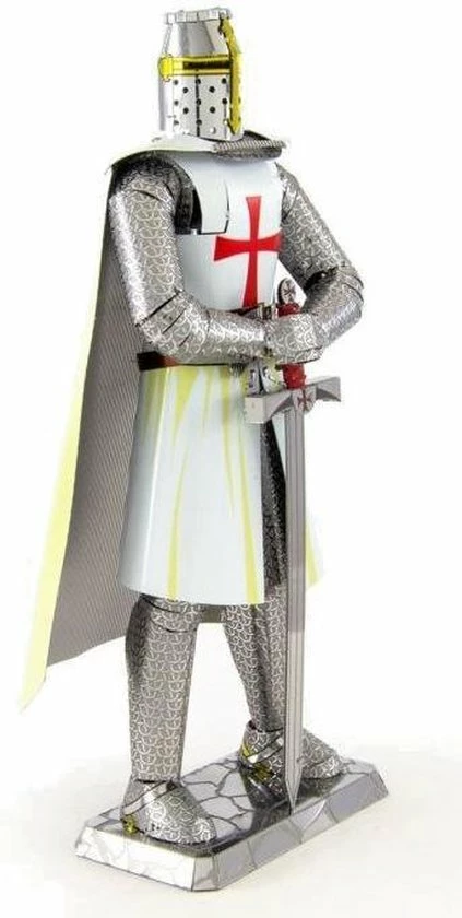 Metal Earth Iconx Templar Knight Modelbouwset Zilver/wit 8 Metal Earth Iconx Templar Knight Modelbouwset Zilver/wit - Afbeelding 8