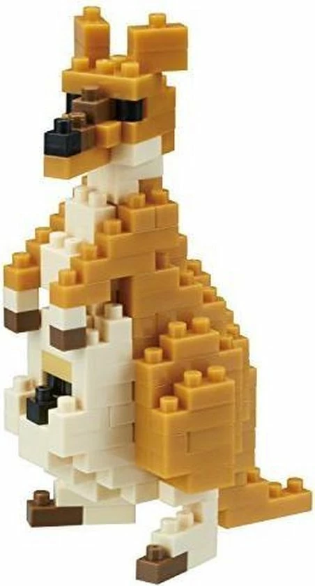 Kawada Nanoblock Kangaroo NBC-196 (kangoeroe) 1 Kawada Nanoblock Kangaroo NBC-196 (kangoeroe)