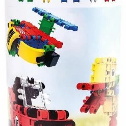 Clics Bouwblokken– DUURZAAM SPEELGOED Gemaakt Van GERECYCLEERDE Kunststof- Bouwset 5 In 1 - Speelgoed 4,5,6,7,8 Jaar Jongens En Meisjes- Educatief Speelgoed- Montessori Speelgoed- Constructie Speelgoed