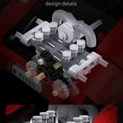 Cada Classic Sports Car (gemotoriseerd) - Design By M.Schlegel - Cada C61045W - Compatible Met De Bekende Merken - Bouwset, Constructieset - Motoren, Accu, Afstandsbediening - 1429 Onderdelen -bouwsets Winkel 476x840