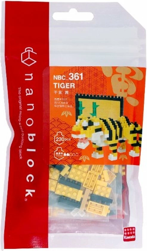 Nanoblock Chinese Zodiac: Tijger NBC-361 2 Nanoblock Chinese Zodiac: Tijger NBC-361 - Afbeelding 2