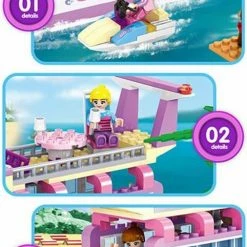 DW4Trading Girls Dreamboat Cruiseschip - 318 Stuks - Compatibel Met Grote Merken -bouwsets Winkel 506x840