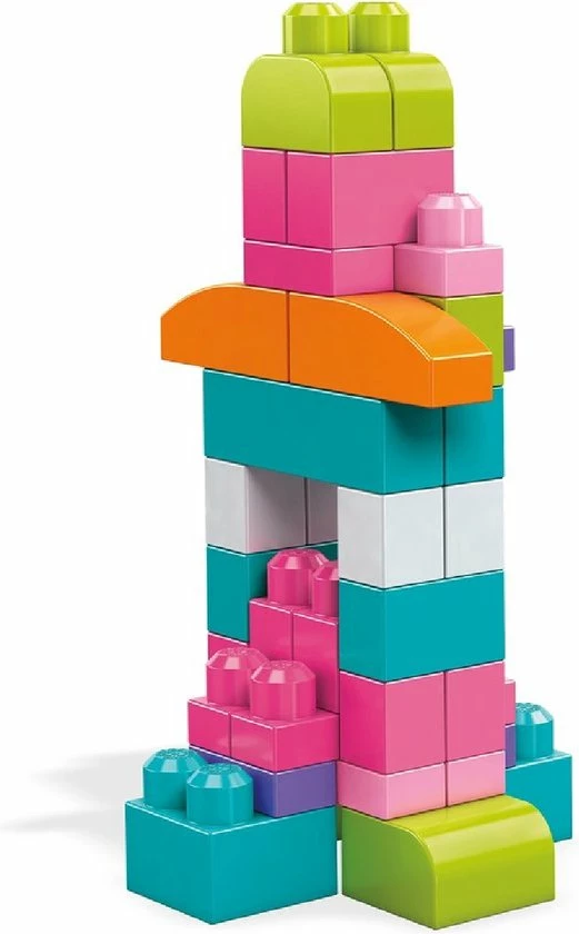Mega Bloks First Builders 60 Maxi Blokken Met Tas Roze - Constructiespeelgoed 18 Mega Bloks First Builders 60 Maxi Blokken Met Tas Roze - Constructiespeelgoed - Afbeelding 18