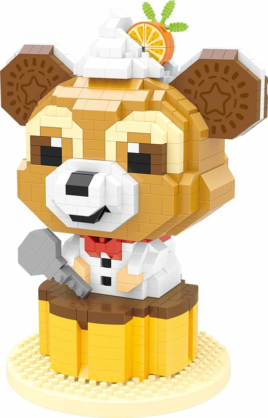 Wise Hawk Creboblocks Bruine Beer Met Sinaasappelkoekjes 828 Nanoblocks 1 Wise Hawk Creboblocks Bruine Beer Met Sinaasappelkoekjes 828 Nanoblocks