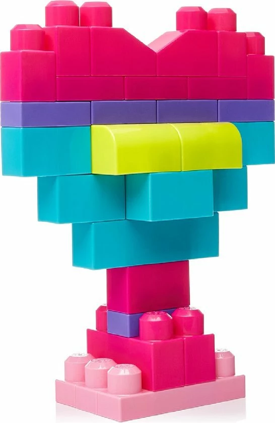 Mega Bloks First Builders 60 Maxi Blokken Met Tas Roze - Constructiespeelgoed 15 Mega Bloks First Builders 60 Maxi Blokken Met Tas Roze - Constructiespeelgoed - Afbeelding 15