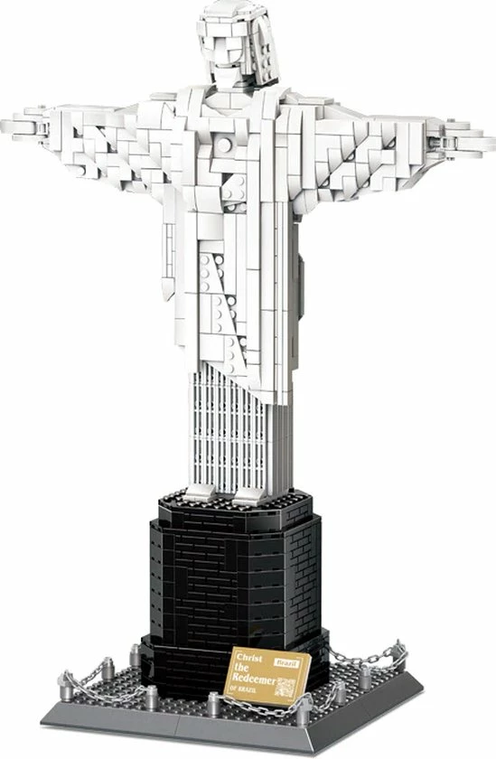Wange Christus De Verlosser - Rio De Janeiro, Brazilië - Christ The Redeemer - Standbeeld - Bouwstenen - Bouwset / 3D Puzzel - 973 Bouwstenen 1 Wange Christus De Verlosser - Rio De Janeiro, Brazilië - Christ The Redeemer - Standbeeld - Bouwstenen - Bouwset / 3D Puzzel - 973 Bouwstenen