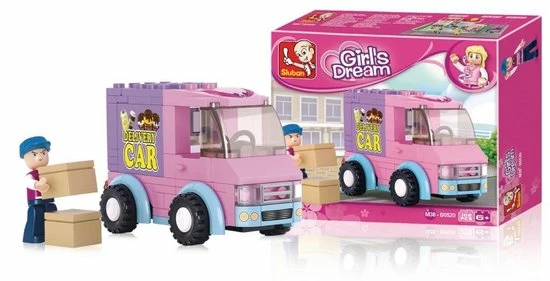 Sluban Girls Dream - Bezorgwagen M38-B020Sluban 4 Sluban Girls Dream - Bezorgwagen M38-B020Sluban - Afbeelding 4