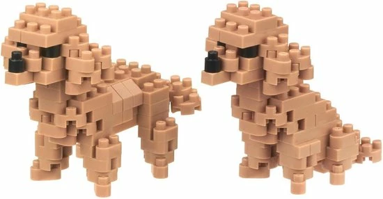 Kawada Nanoblock Toy Poodles NBC-252 (hond) 1 Kawada Nanoblock Toy Poodles NBC-252 (hond)