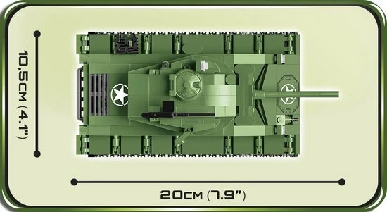 COBI M24 Chaffee 2543 - Constructiespeelgoed - Bouwpakket - Tank - Oorlog 11 COBI M24 Chaffee 2543 - Constructiespeelgoed - Bouwpakket - Tank - Oorlog - Afbeelding 11
