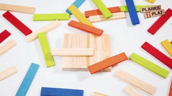 Planks 2 Play Planks2Play Constructie Speelgoed Houten Plankjes In Verschillende Vormen - Komt In Handige Opbergdoos - 1000 Onderdelen 2 Planks 2 Play Planks2Play Constructie Speelgoed Houten Plankjes In Verschillende Vormen - Komt In Handige Opbergdoos - 1000 Onderdelen - Afbeelding 2