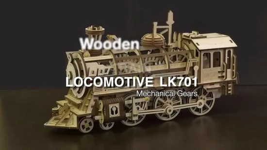 Merkloos ROBOTIME LK-701 Locomotive 2 Merkloos ROBOTIME LK-701 Locomotive - Afbeelding 2