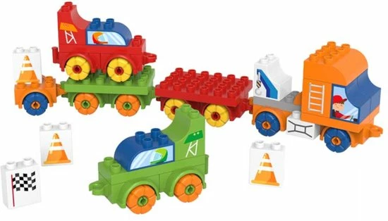 Biobuddi Blokken - Vrachtwagen & Racers - 40dlg - BB-0239 1 Biobuddi Blokken - Vrachtwagen & Racers - 40dlg - BB-0239