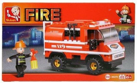 Sluban Fire Brandweerwagen 1 Sluban Fire Brandweerwagen
