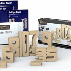 Sumblox Starterset - Leer Rekenen Met Houten Cijfers - 27 Stuks