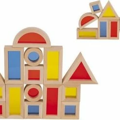 Goki Houten Bouwstenen Met Vensters 21-delig