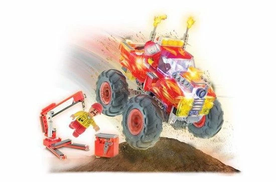 Laserpegs Laser Pegs Monster Truck Fire's Fury Rood - Constructiespeelgoed 10 Laserpegs Laser Pegs Monster Truck Fire's Fury Rood - Constructiespeelgoed - Afbeelding 10