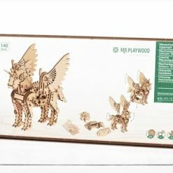 Mr. PlayWood Bouwpakket Eenhoorn Klein Mechanisch- Hout 24 Mr. PlayWood Bouwpakket Eenhoorn Klein Mechanisch- Hout -bouwsets Winkel 550x366 3