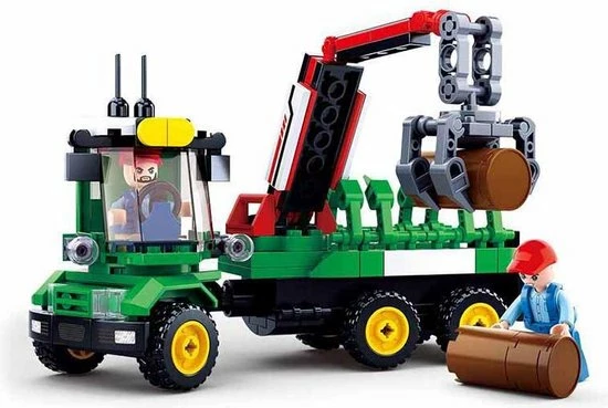 Sluban Town - Boomstammenvervoer 1 Sluban Town - Boomstammenvervoer