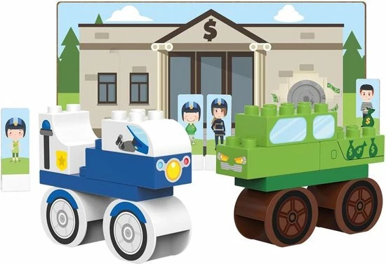 BiOBUDDi Plantaardige Blokkenset Bankgebouw - 27 Delig 7 BiOBUDDi Plantaardige Blokkenset Bankgebouw - 27 Delig - Afbeelding 7