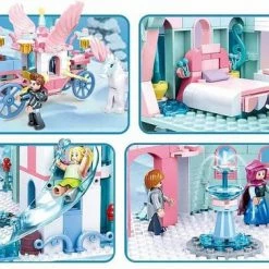 Sluban M38-B0789 IJs Kasteel - 1324 Bouwsteentjes - Compatibel Met Grote Merken - Bouwdoos -bouwsets Winkel 550x377 3