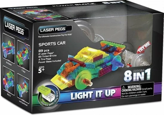 Laserpegs Laser Pegs Sportwagen 8 In 1 1 Laserpegs Laser Pegs Sportwagen 8 In 1