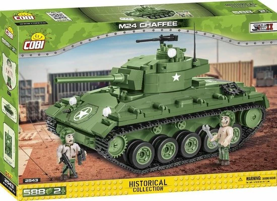 COBI M24 Chaffee 2543 - Constructiespeelgoed - Bouwpakket - Tank - Oorlog 12 COBI M24 Chaffee 2543 - Constructiespeelgoed - Bouwpakket - Tank - Oorlog - Afbeelding 12