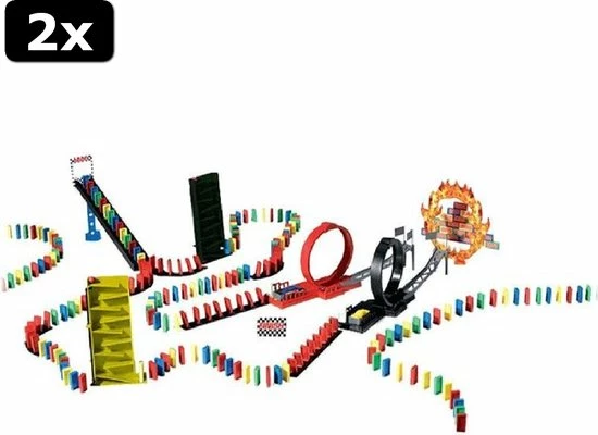 Goliath 2x Domino Express Crazy Race - Dominopakket 4 Goliath 2x Domino Express Crazy Race - Dominopakket - Afbeelding 4