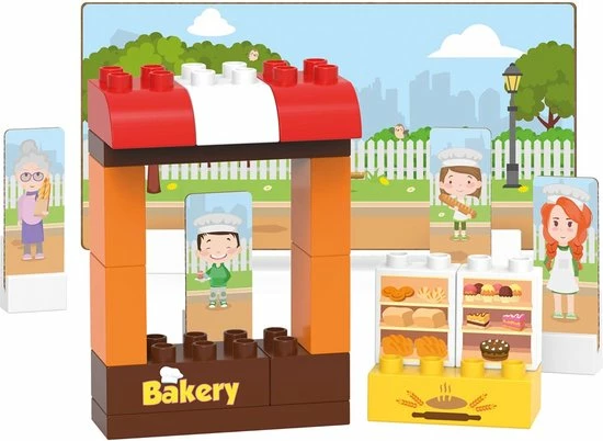 BiOBUDDi Plantaardige Blokkenset Bakkerij - 30 Delig 8 BiOBUDDi Plantaardige Blokkenset Bakkerij - 30 Delig - Afbeelding 8