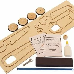 Manufacture En Famille - Ettore's Auto F1 - Houten Speelgoed - Do It Yourself -bouwsets Winkel 550x407 9