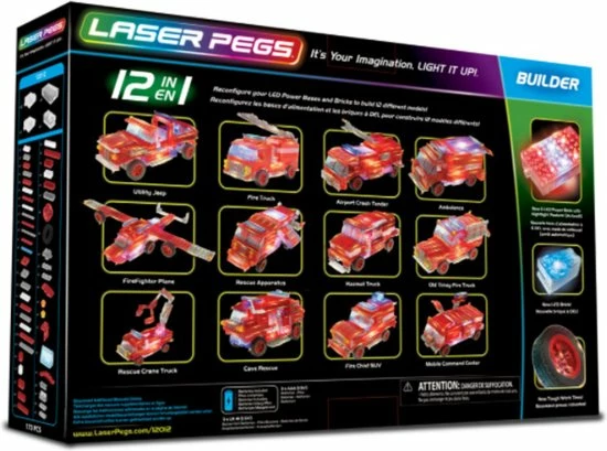 Laserpegs Laser Pegs - Laser Knijpers 12w1 Brandweerwagen 3 Laserpegs Laser Pegs - Laser Knijpers 12w1 Brandweerwagen - Afbeelding 3