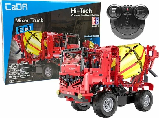 CaDA - Bouwstenen - Betonmixer - R/C - 41 Cm 1 CaDA - Bouwstenen - Betonmixer - R/C - 41 Cm