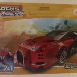 Toi-toys Bouwstenenset Blocks Robocars Junior Geel-Blauw-Groen-Rood 102-delig