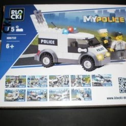 Blocki Bouwstenen Politie Busje Plus 2 Figuurtjes