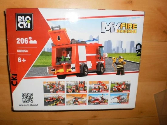 Blocki Bouwstenen My Fire Brandweerwagen Bluswagen 1 Blocki Bouwstenen My Fire Brandweerwagen Bluswagen