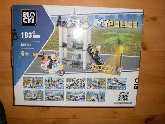 Blocki Bouwstenen Politiebureau Met 2 Voertuigen 1 Blocki Bouwstenen Politiebureau Met 2 Voertuigen