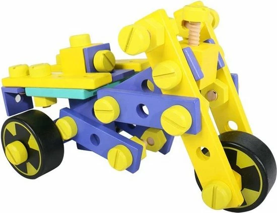 ZaciaToys Houten Bouwset Zelf Assembleren - Constructiespeelgoed - Montessori - Educatief Speelgoed 1 ZaciaToys Houten Bouwset Zelf Assembleren - Constructiespeelgoed - Montessori - Educatief Speelgoed