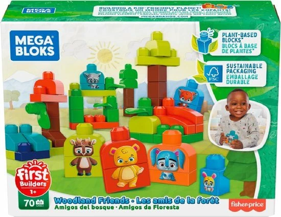 Fisher-Price Mega Bloks Bosvriendjes - Constructiespeelgoed 6 Fisher-Price Mega Bloks Bosvriendjes - Constructiespeelgoed - Afbeelding 6
