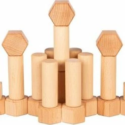 Goki Houten Bouwstenen 75-delig Blank