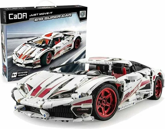 Cada Supercar Series: 610 Supercar (gemotoriseerd) - Cada C61018W - Compatible Met De Bekende Merken - Bouwdoos, Constructieset - Motoren, Accu, Afstandsbediening - 1696 Onderdelen 1 Cada Supercar Series: 610 Supercar (gemotoriseerd) - Cada C61018W - Compatible Met De Bekende Merken - Bouwdoos, Constructieset - Motoren, Accu, Afstandsbediening - 1696 Onderdelen