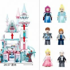 Sluban M38-B0789 IJs Kasteel - 1324 Bouwsteentjes - Compatibel Met Grote Merken - Bouwdoos -bouwsets Winkel 550x430 4