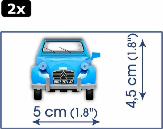 2x COBI | Youngtimer Collection | Citroen 2CV Type AZ (1962) | 24511 3 2x COBI | Youngtimer Collection | Citroen 2CV Type AZ (1962) | 24511 - Afbeelding 3