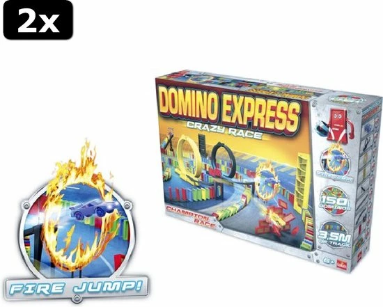 Goliath 2x Domino Express Crazy Race - Dominopakket 7 Goliath 2x Domino Express Crazy Race - Dominopakket - Afbeelding 7