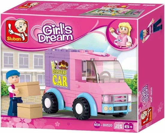 Sluban Girls Dream - Bezorgwagen M38-B020Sluban 1 Sluban Girls Dream - Bezorgwagen M38-B020Sluban