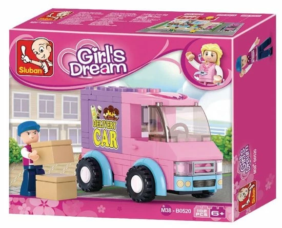 Sluban Girls Dream - Bezorgwagen M38-B020Sluban 3 Sluban Girls Dream - Bezorgwagen M38-B020Sluban - Afbeelding 3