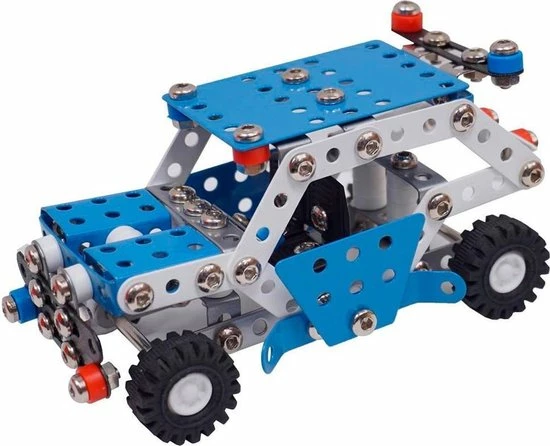 Metal Techno Bouwpakket Delta Police 15,5 Cm Staal Blauw/grijs 269-delig 1 Metal Techno Bouwpakket Delta Police 15,5 Cm Staal Blauw/grijs 269-delig