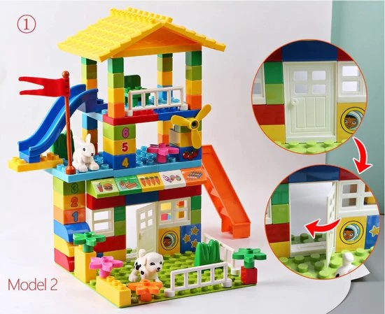 Polaza® Speelgoed Blokken - Bouwblokken - Bouwblokken Voor Kinderen - 102 Stukken 5 Polaza® Speelgoed Blokken - Bouwblokken - Bouwblokken Voor Kinderen - 102 Stukken - Afbeelding 5