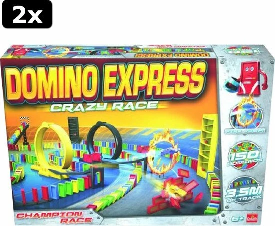 Goliath 2x Domino Express Crazy Race - Dominopakket 9 Goliath 2x Domino Express Crazy Race - Dominopakket - Afbeelding 9