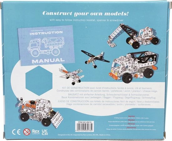 5 In 1 Constructieset - Rex London - Bouwen - Voertuigen - Vanaf 8 Jaar- Constructieset 3 5 In 1 Constructieset - Rex London - Bouwen - Voertuigen - Vanaf 8 Jaar- Constructieset - Afbeelding 3